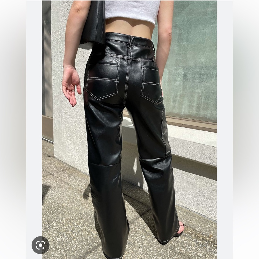 Simonett KIKA Vegan Leather Pants NEW XL 8 10